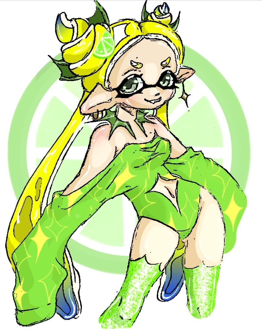 kalyiko's tweet photo. Still yet to make the lemon to their lime #Splatoon https://t.co/ElNDpgdUZy