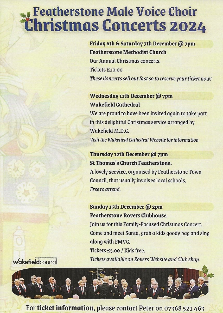 Loads of opportunities to see FMVC this December, and to get all Christmasey