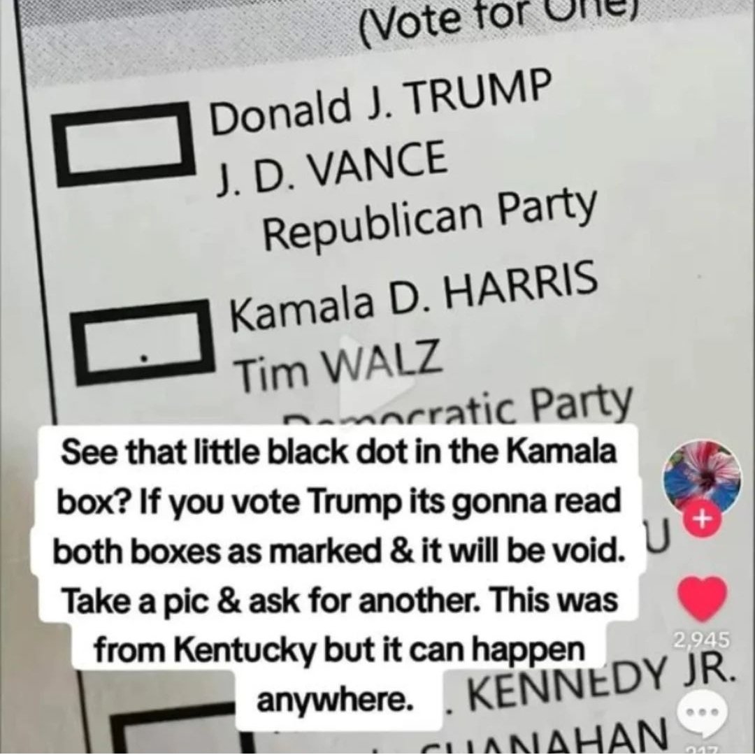 WPitt925's tweet photo. @realDonaldTrump Pay close attention to your ballots. They'll try to steal this election any way they can. They know they can not win fair. #Trump2024 https://t.co/s8tcA2UxbS