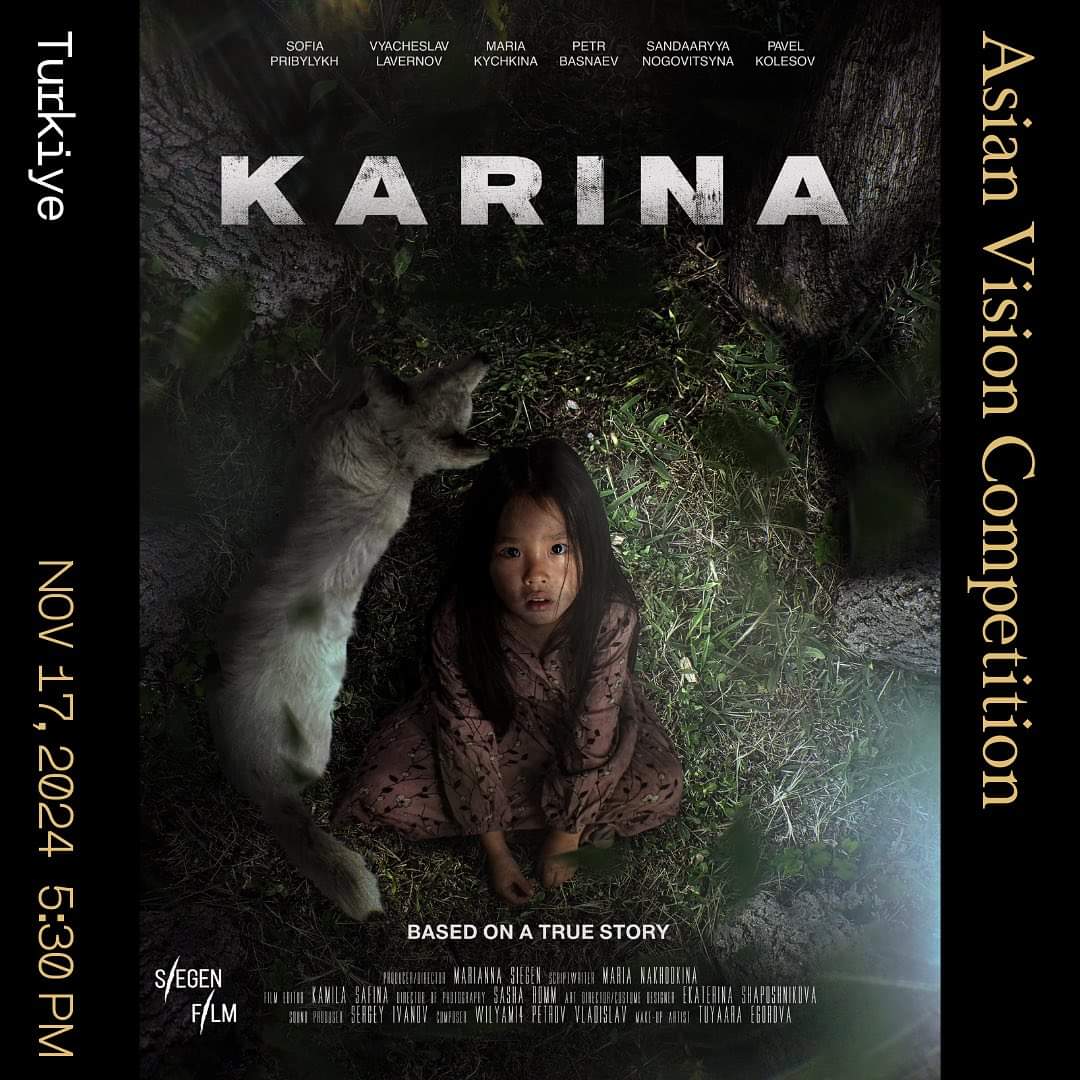 ayperis's tweet photo. Saha Türkü  yönetmen ve yapımcı Mariana Siegen'in "Karina" filmi, Los Angeles'teki 10. Asya Dünya Film Festivali’nde Türkiye'yi temsil ediyor. Film, 2014 yılında Saha'daki ormanda kaybolan ve 12 gün sonra bulunan minik Karina'nın gerçek hikayesinin uyarlanmasıdır. @asianworldff https://t.co/P3ls8AmnEy