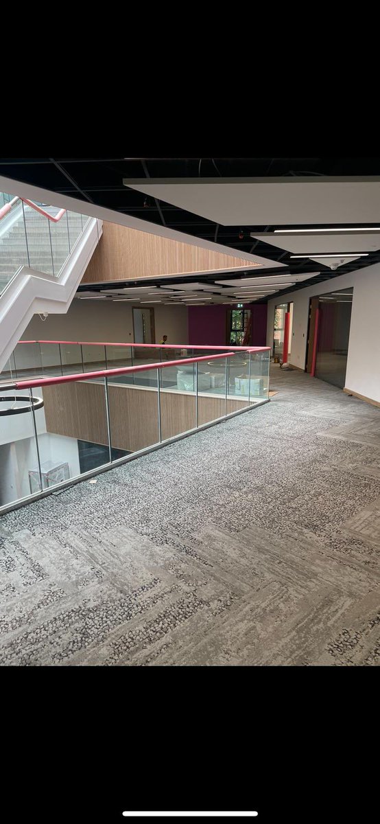 siteform_f's tweet image. We have recently completed our project at Wrexham University, we supplied & installed Interface carpet tiles, Polysafe vinyls/ LVTs, Uzin subfloor products