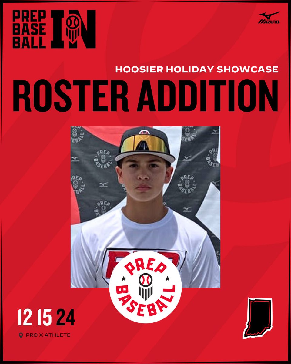 PrepBaseballIN's tweet photo. 𝙃𝙤𝙤𝙨𝙞𝙚𝙧 𝙃𝙤𝙡𝙞𝙙𝙖𝙮 𝙎𝙝𝙤𝙬𝙘𝙖𝙨𝙚

‘28 1B/RHP Brody Stevenson (@BrodStevenson44) is 𝗹𝗼𝗰𝗸𝗲𝗱 𝗶𝗻 for the 12th annual #HoosierHoliday24🎄 

5’11” 170 lbs - @ArabianBaseball 

ᴍᴏʀᴇ ɪɴꜰᴏ👇

🖇️ https://t.co/0kuOKYuDzH https://t.co/uQAU34Grxi