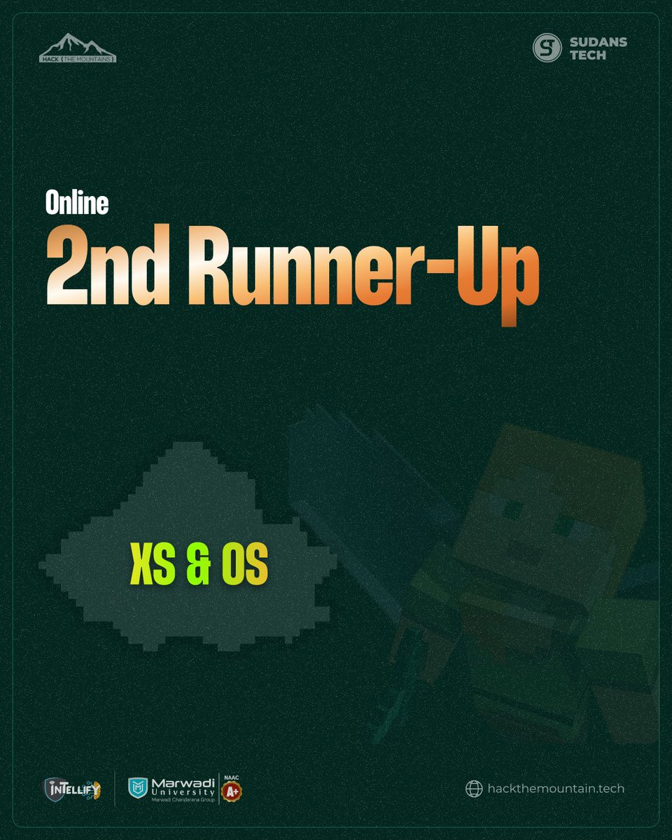 HackMountains's tweet image. π₯ 3rd Place (Online): Cheers to XS & OS for winning the 3rd Place in HTM 5.0's online track! π₯ Excellent job!
#HackTheMountains #HTM5 #3rdPlaceOnline
