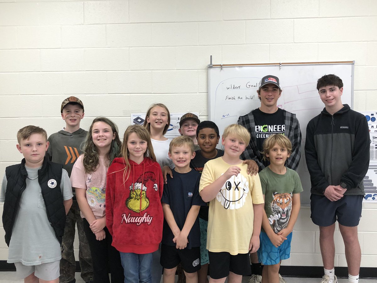 Building our “feeder” robotics program in the Creekview zone! Thank you to Creekview High School TSA and Robotics Club for supporting our students as they learn and grow with robotics. <a href="/Creekview_griz/">creekview_high</a> <a href="/CherokeeSchools/">Cherokee Co. Schools</a> <a href="/BGESTEM/">Ball Ground STEM Academy</a> <a href="/RebeccaHeard12/">Rebecca Heard</a>