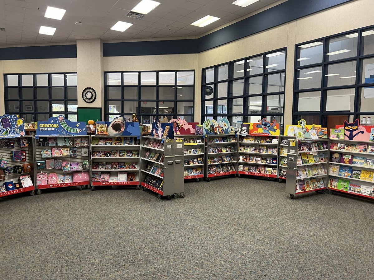 Book Fair is here!📚 I can’t wait for the students to see all of the AMAZING new books!📕 <a href="/amcnallyMRS/">Angie McNally</a>
