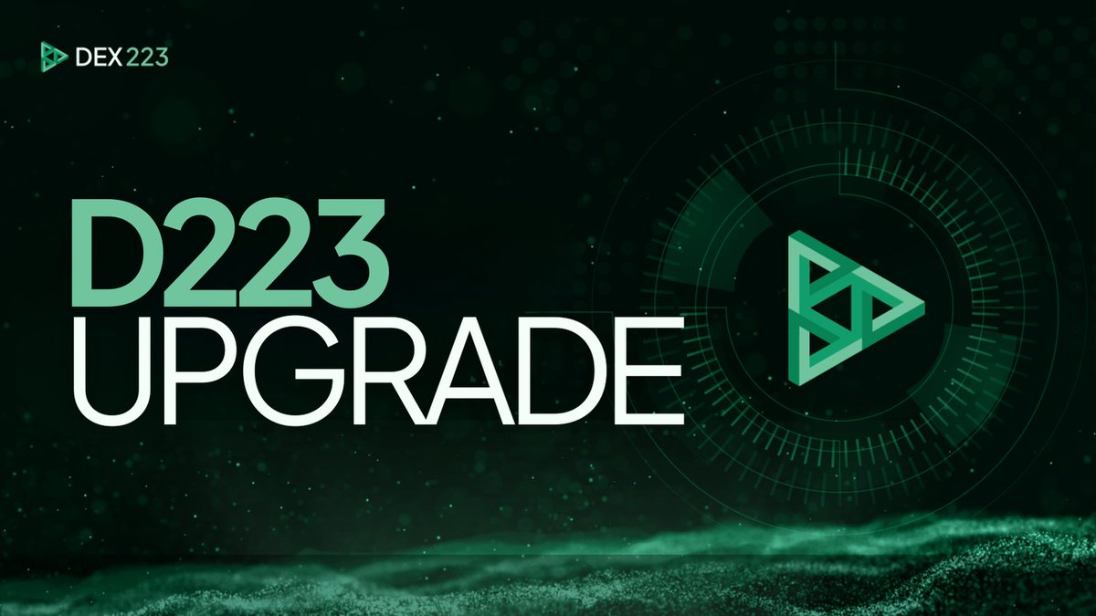 Attention #D223 Token Holders 

To enhance security and functionality, the D223 token is being upgraded to a new version!

🔄 Upgrade Process Explained:
dexaran820.medium.com/d223-token-mig…

🖥️ Dedicated UI Coming Soon!

For non-experts, we’re rolling out a user-friendly interface in the next