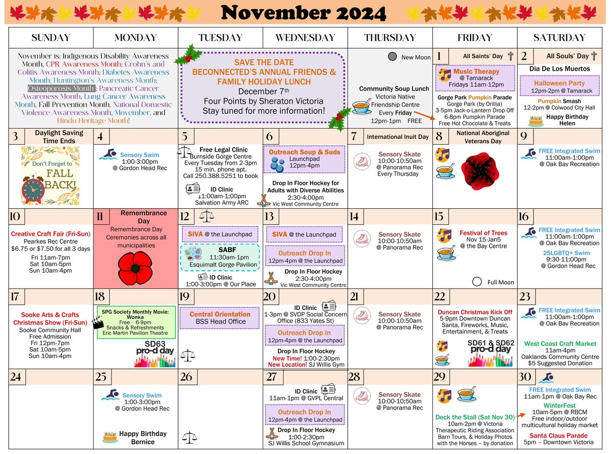 BeconSupport's tweet photo. There is a lot going on at BeConnected in November!🍁🍂🍄‍🟫 https://t.co/Q2GIklsSM5