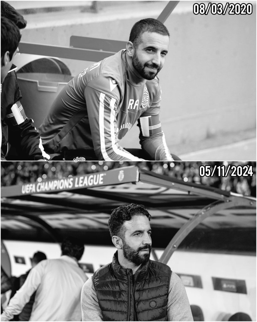 1703 dias separam as duas fotos. O primeiro e o último dia em Alvalade. 💔