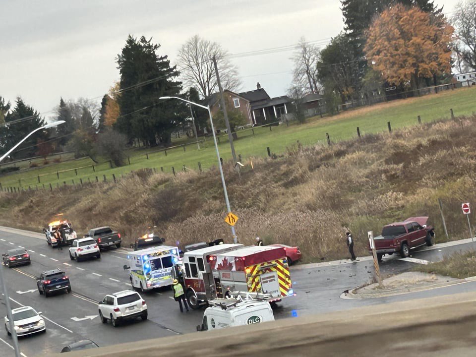 farwell_WR's tweet photo. Almost two years ago now, both the Ontario Ministry of Transportation and the Region of Waterloo said the intersection of Trussler Road and Highway 7/8 had been "prioritized" for safety enhancements. I wonder how many more crashes until it becomes a higher priority? https://t.co/1uihiLVjzg