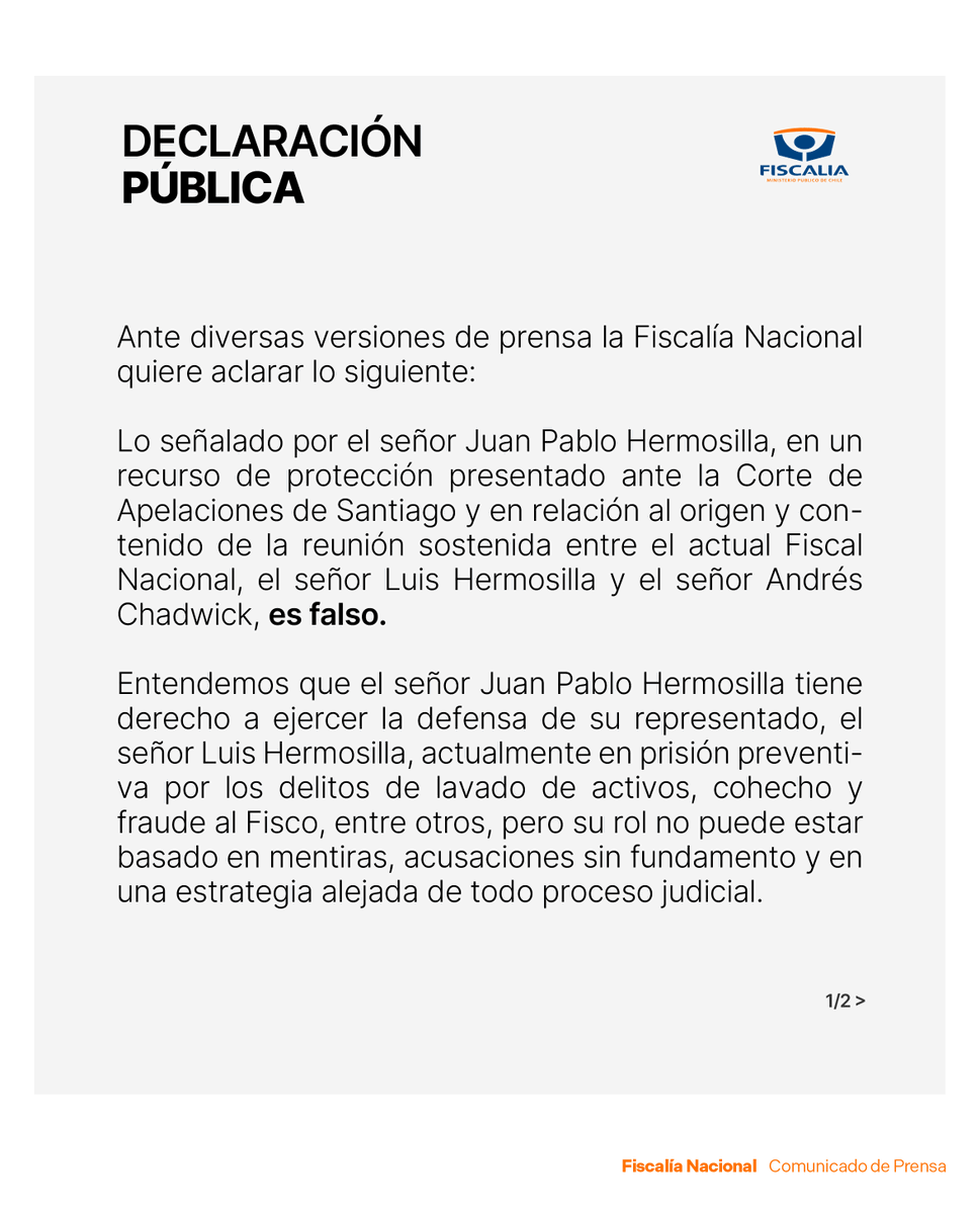 Fiscalía Nacional tweet media