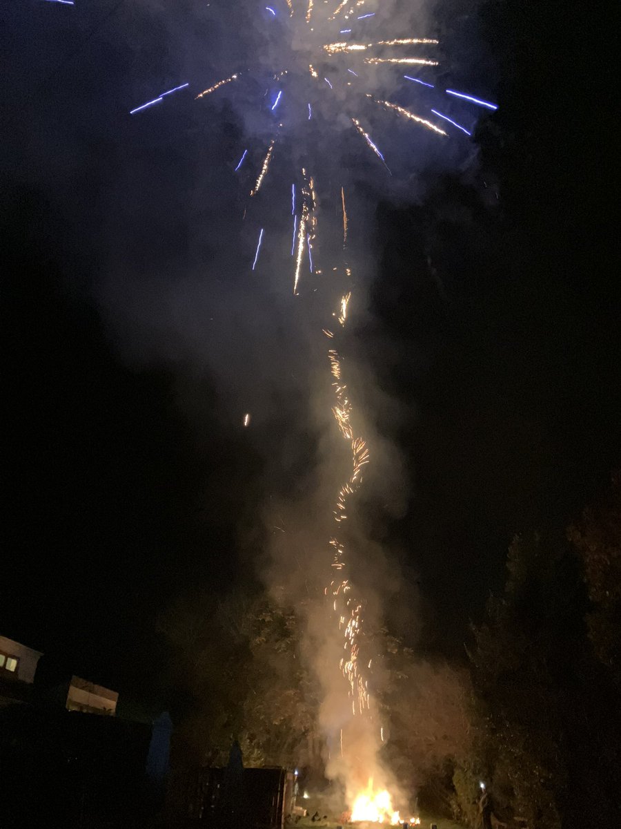 Peak village tonight. Pub landlord setting off incredible fireworks to the absolute thrill and joy of all the kids, who spontaneously yelled “thank you” as the display finished. And then a pork roast and chips for a fiver.