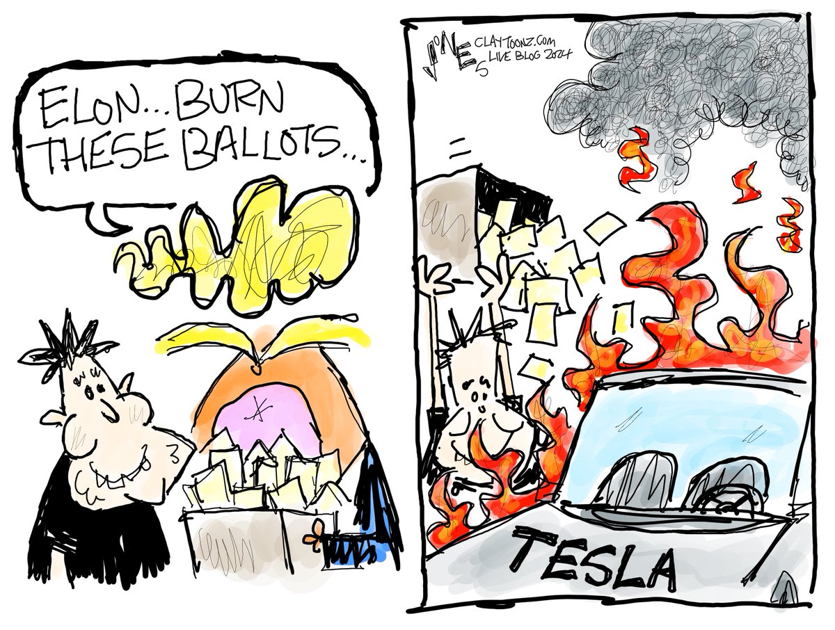 claytoonz's tweet image. Live blog entry #3. I&apos;m just getting warmed up, kids. #Liveblog #ElectionNightLive #Trump #ElonMusk #Tesla