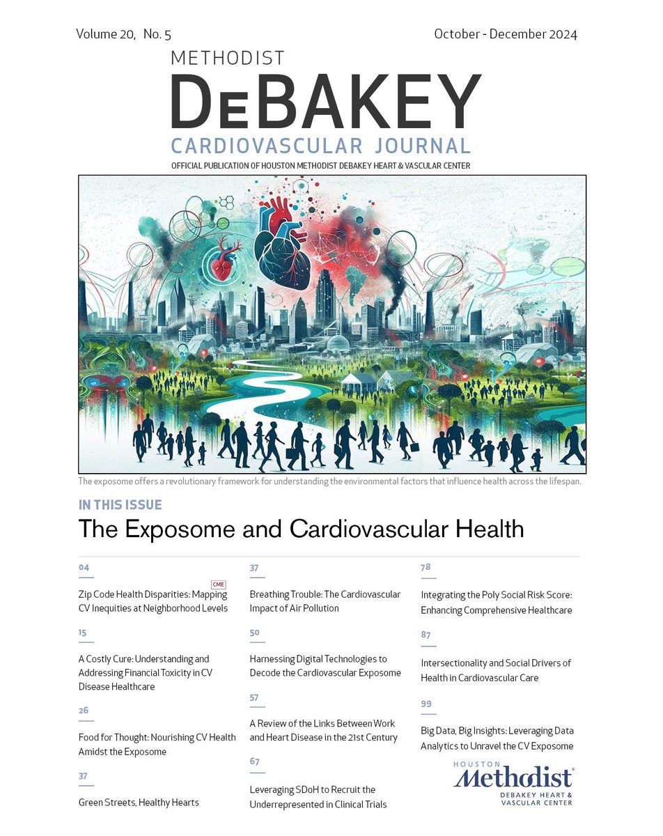 DeBakey CV Education - World Class CV Training (@debakeycvedu) on Twitter photo The Exposome & CV Health—new #DeBakeyCVJournal issue—published today! Special thanks to guest editors <a href="/Sadeer_AlKindi/">Sadeer Al-Kindi, MD</a> & <a href="/khurramn1/">Khurram Nasir</a> & our amazing authors <a href="/BasselTDaher/">Bassel Daher</a> <a href="/safinmc/">Safi U. Khan, MD, MS</a> @hjryooali <a href="/anita_deswal/">Anita Deswal</a> <a href="/DrBunie/">BunieN</a> et al
journal.houstonmethodist.org
<a href="/maquinonesmd/">M Quinones MD, MACC</a> <a href="/HMethodistCV/">Houston Methodist CV</a> <a href="/NadeenFaza/">Nadeen N. Faza, M.D.</a> The Exposome & CV Health—new #DeBakeyCVJournal issue—published today! Special thanks to guest editors <a href="/Sadeer_AlKindi/">Sadeer Al-Kindi, MD</a> & <a href="/khurramn1/">Khurram Nasir</a> & our amazing authors <a href="/BasselTDaher/">Bassel Daher</a> <a href="/safinmc/">Safi U. Khan, MD, MS</a> @hjryooali <a href="/anita_deswal/">Anita Deswal</a> <a href="/DrBunie/">BunieN</a> et al
journal.houstonmethodist.org
<a href="/maquinonesmd/">M Quinones MD, MACC</a> <a href="/HMethodistCV/">Houston Methodist CV</a> <a href="/NadeenFaza/">Nadeen N. Faza, M.D.</a>