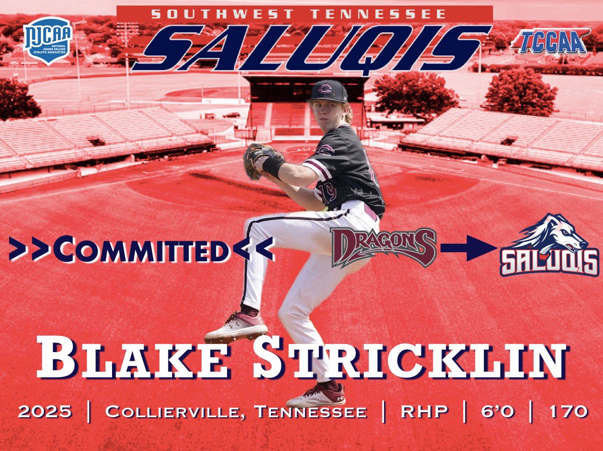 Go Saluqis!! <a href="/SWTenn_BSB/">Southwest Tennessee Baseball</a> <a href="/CoachEScho/">Erik Schoenrock</a> <a href="/CvilleBaseball_/">ColliervilleBaseball</a> <a href="/EasleyBaseballC/">Easley Baseball Club</a>