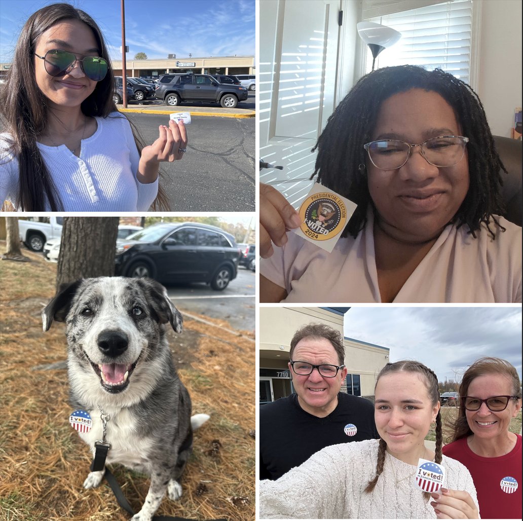 aclukansas's tweet photo. ACLU of Kansas staff voted! https://t.co/awF10uBgVr