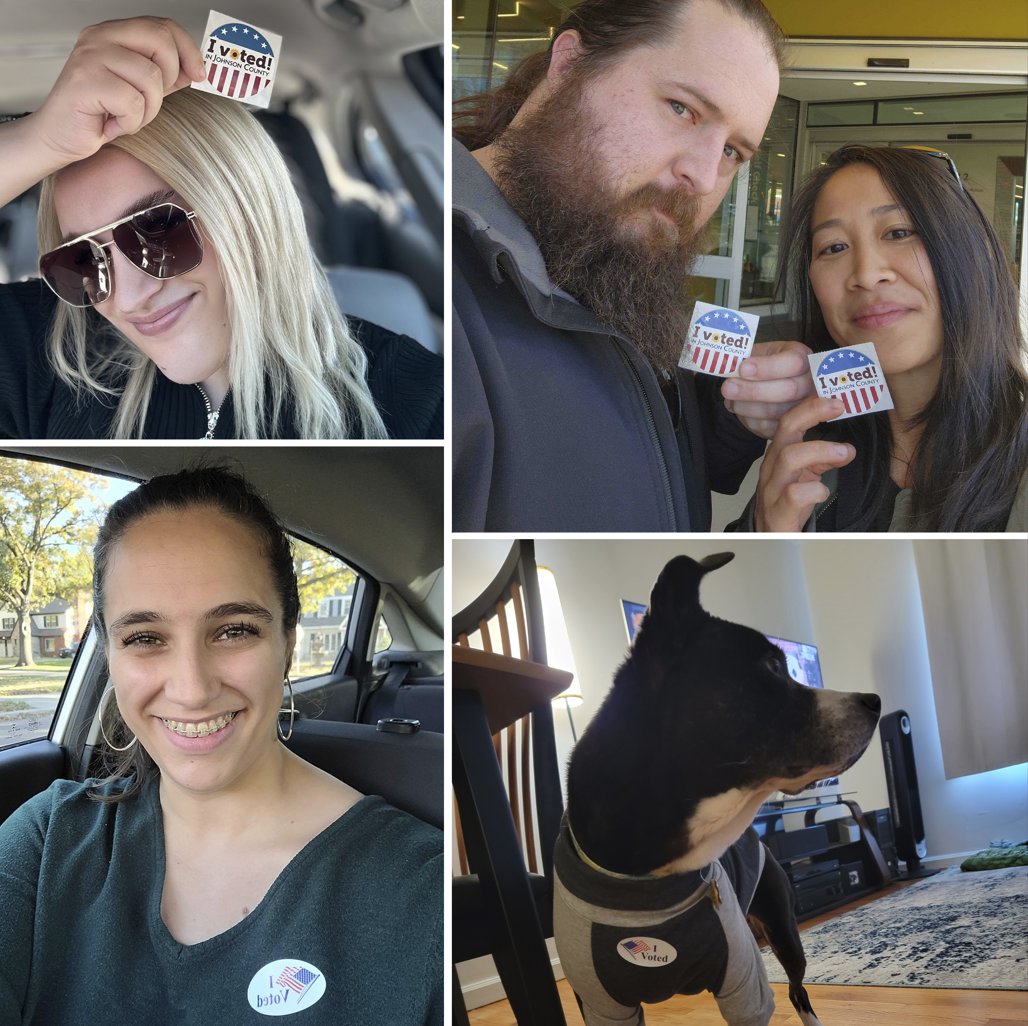aclukansas's tweet photo. ACLU of Kansas staff voted! https://t.co/awF10uBgVr
