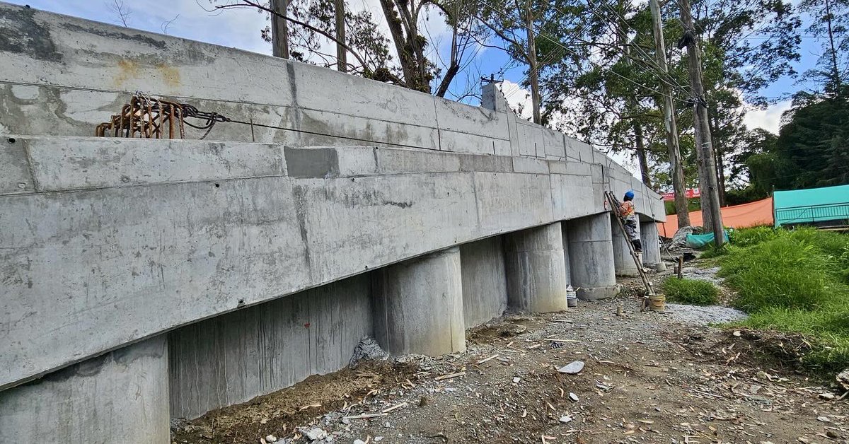 Megaproyectovia's tweet photo. Así se ve nuestro puente de El Retiro: la estructura ya está tomando forma y dándole una nueva cara a la zona. ¡Es emocionante ver cómo avanza este proyecto!🏗️🚧 https://t.co/Aec7CCU4fa
