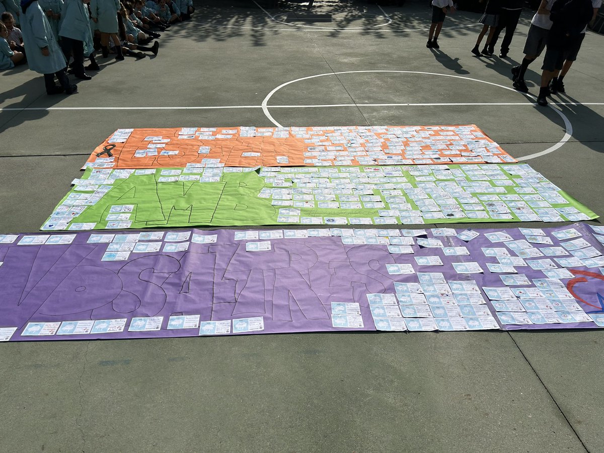 Sentit homenatge aquest matí a l’escola en record de les víctimes de la DANA. ESTEM AMB VOSALTRES! 💙❤️ #SomLlum #SomSagratCor #Terrassa