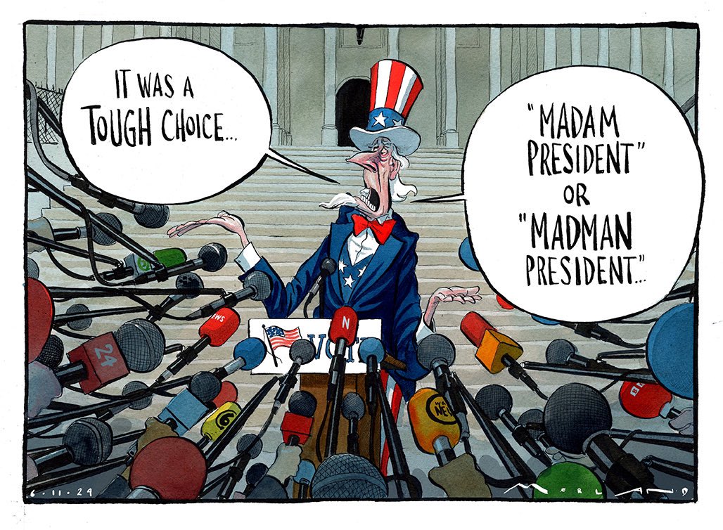 Morten Morland <a href="/mortenmorland/">Morten Morland</a> on #TrumpIsGoingDown #TrumpIsUnfitForOffice #TrumpRally #polls #Trump #Trump2024 #USElection2024 <a href="/thetimes/">The Times and The Sunday Times</a>  – political cartoon gallery in London original-political-cartoon.com