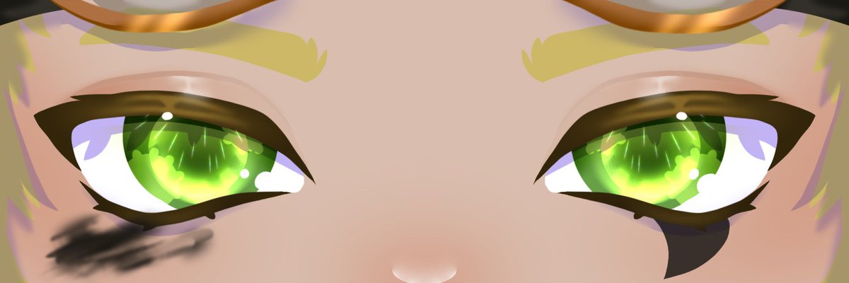 Eye banner for my buddy <a href="/S_ART_ana/">Sartana - I put the eerrmmmmmmm... in golerm</a> 💕 WANT ONE? They're $15 on my VGEN 💪 and take literal minutes ✨ #vtuber #eyebanner #vtubereyebanner #eyebannercommission