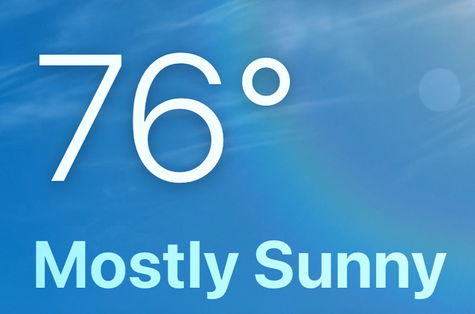 Ahh yes… 🌞☀️😎🌡️🍂👍🏼🙂