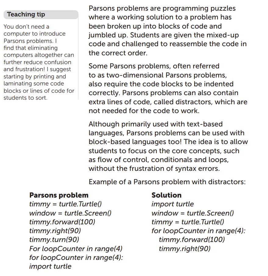 <a href="/MrsMounsey/">Mrs Mounsey</a> <a href="/MrOW_CS/">Ollie</a> <a href="/CompAtSch/">Computing at School</a> And finally, a #Python Parsons Problem #caschat