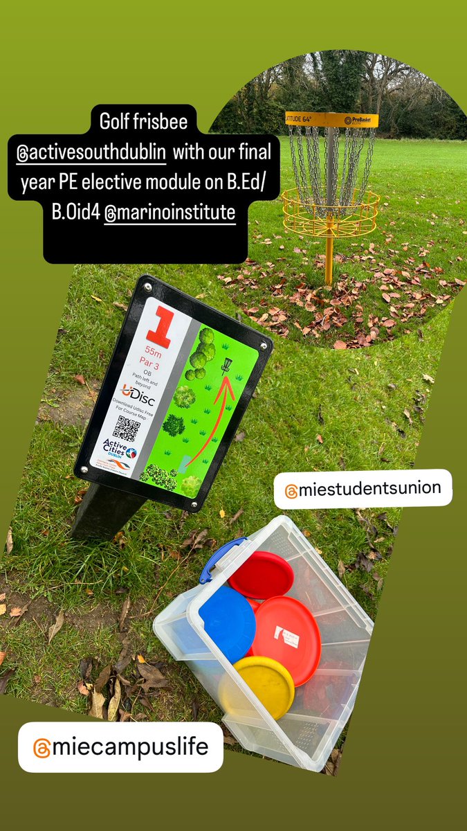 Amazing resource in Corkagh park, also orienteering, maths eyes trails and volleyball court . Thanks <a href="/ActiveSouthDub/">Active South Dublin</a>. <a href="/MarinoInstitute/">MIE</a> final year student teachers had a great day learning about outdoor and adventure, games and integration 😉