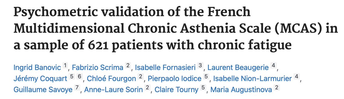 URePSSS (@urepsss_lab) on Twitter photo DOI: 10.1186/s40359-023-01358-1 montre 1) la validité de l’échelle EMAC auprès de patients atteints d’une maladie chronique de l’intestin ou d’un syndrome de fatigue chronique, ainsi que 2) l'intérêt de l'EMAC pour évaluer systématiquement l’asthénie chronique. <a href="/RechercheUlille/">Recherche - Université de Lille</a> DOI: 10.1186/s40359-023-01358-1 montre 1) la validité de l’échelle EMAC auprès de patients atteints d’une maladie chronique de l’intestin ou d’un syndrome de fatigue chronique, ainsi que 2) l'intérêt de l'EMAC pour évaluer systématiquement l’asthénie chronique. <a href="/RechercheUlille/">Recherche - Université de Lille</a>
