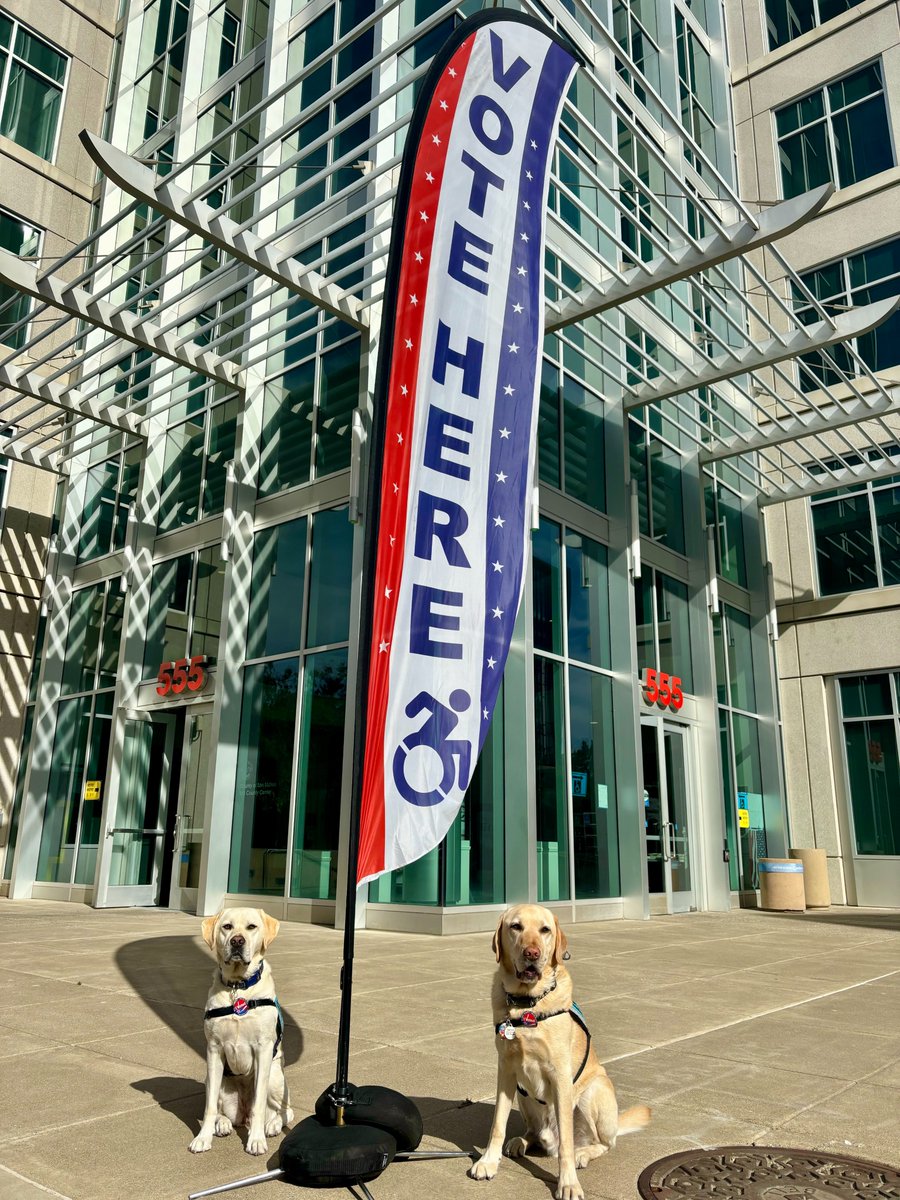 No "dog ate my ballot" excuses allowed here. Vote today. Treats for everyone 🦴🍪! 
Find a Vote Center or Ballot Drop Box near you: smcacre.gov/november-5-2024
Happy Election Day, everyone! #Election2024  <a href="/smcvote/">smcvote</a>
