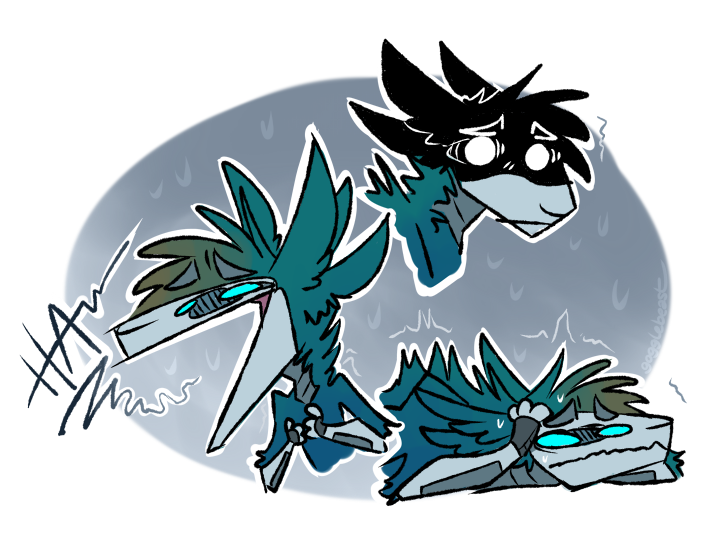 gogglebeast's tweet photo. For absolutely no particular reason today, a bunch of anxious Zeons I drew a few years back. https://t.co/j0lwm4hW9A