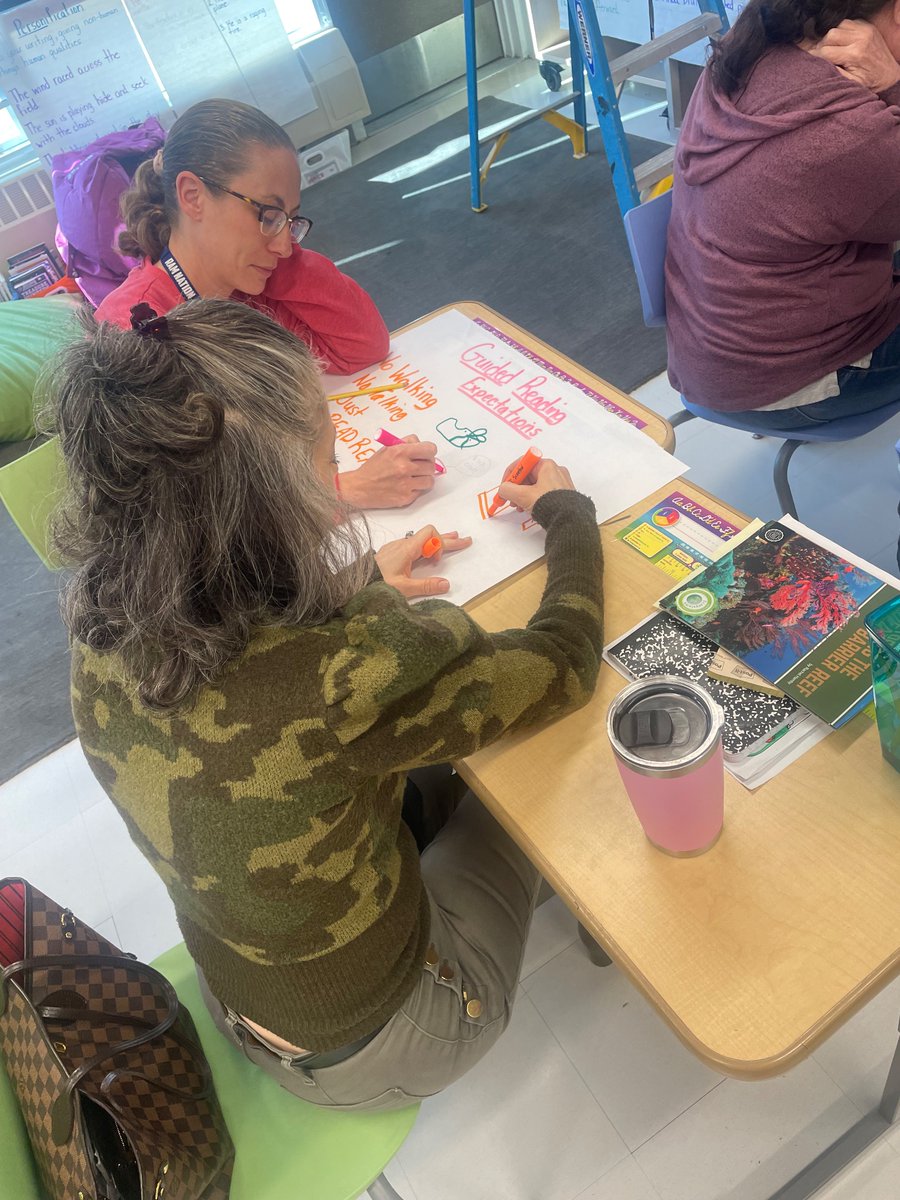 JLevidisPC's tweet image. Teachers worked productively to create classroom anchor charts that promote student agency during one of many professional development sessions today. #pcpride