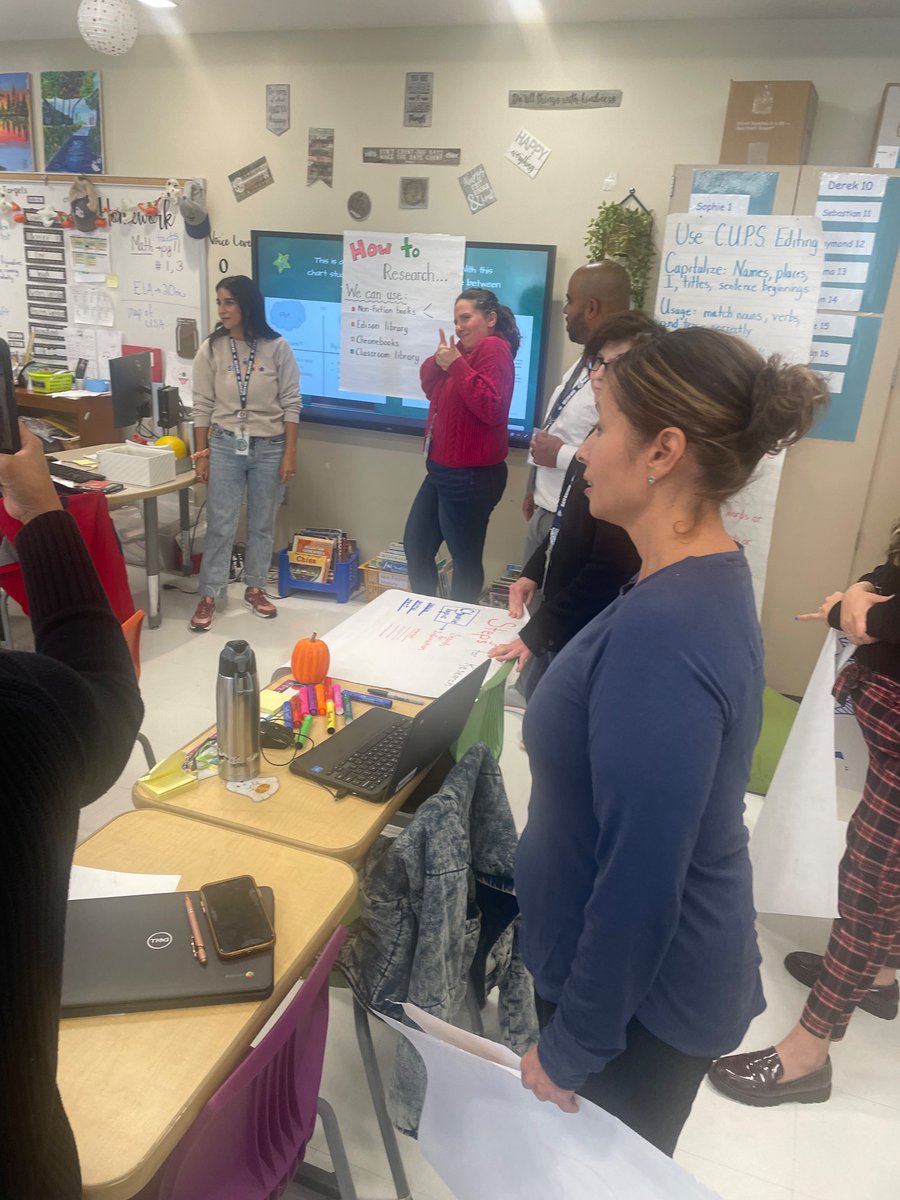 Teachers worked productively to create classroom anchor charts that promote student agency during one of many professional development sessions today. #pcpride