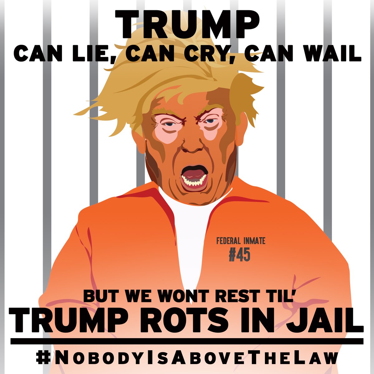 curtisjunk's tweet photo. I #VotedforTrump for not being the president and for going to prison where his criminal ass belongs that's what we do with Trump in California https://t.co/RvrgwWLneU