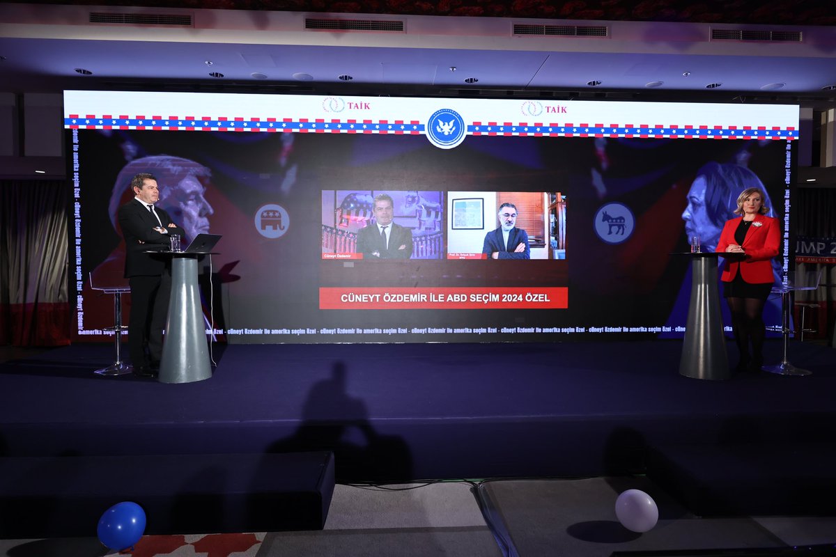 taikofficial's tweet photo. Amerika Birleşik Devletleri Başkanlık Seçimi özel canlı yayınımızda @SelcukRSirin, @Evreki, @ghotamis, @OmerEr ve @canikligil’in görüşleriyle #Trump ve #Harris seçim yarışını değerlendirmeye devam ettik. https://t.co/dZe18Cpx2U