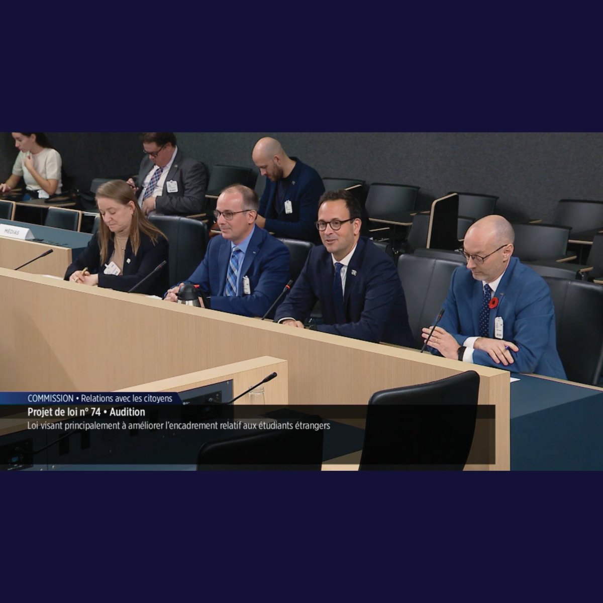 ReseauUQ's tweet photo. Lors des auditions particulières sur le #pl74, le @ReseauUQ a réitéré l’apport essentiel des étudiants étrangers au #Québec
https://t.co/SGWNjilkDx
#enseignementsupérieur #immigration #étudiantsétrangers #francophonie #francisation #scienceenfrancais https://t.co/487CZ18iR9