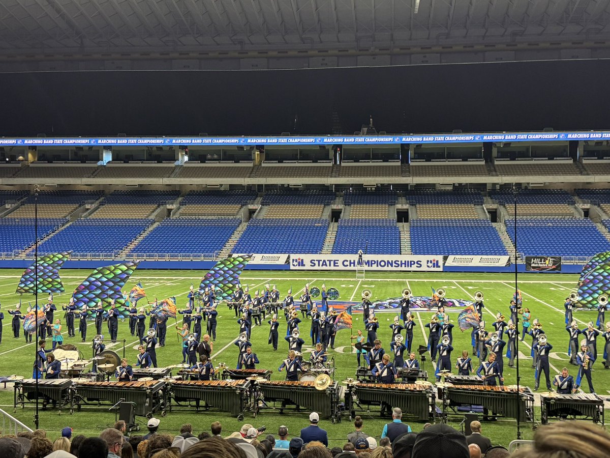 The <a href="/spartanregband/">Spartan Regiment</a> had an incredible performance in UIL State Finals today!  Congrats on a great show and a great season!!! <a href="/BISD_FineArts/">BISD Fine Arts</a>