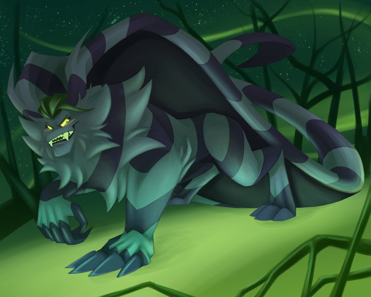 Sick in bed with a nasty cold today, but managed to get this done finally!

And yes, Og can walk on fours if he chooses to. Prime hunter, afterall.