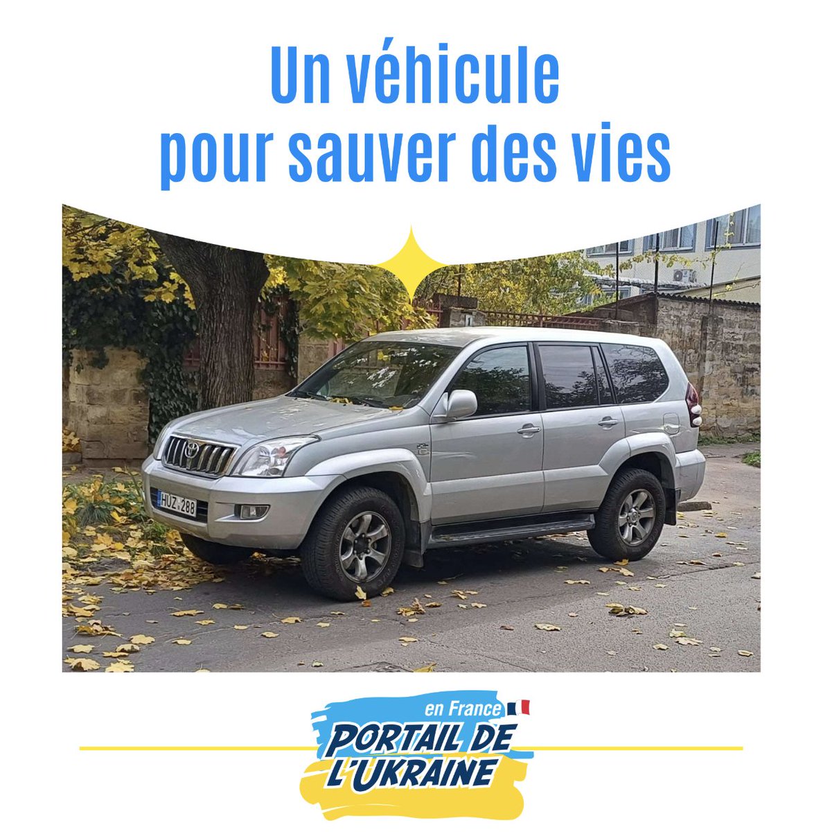 Grâce à vos généreux dons, nous avons pu acheter un véhicule qui est déjà utilisé pour aider à évacuer ceux qui en ont besoin en ces temps difficiles. Ce véhicule est déjà sur la route, contribuant à sauver des vies ukrainiennes affectées par la guerre en cours. 

MERCI !