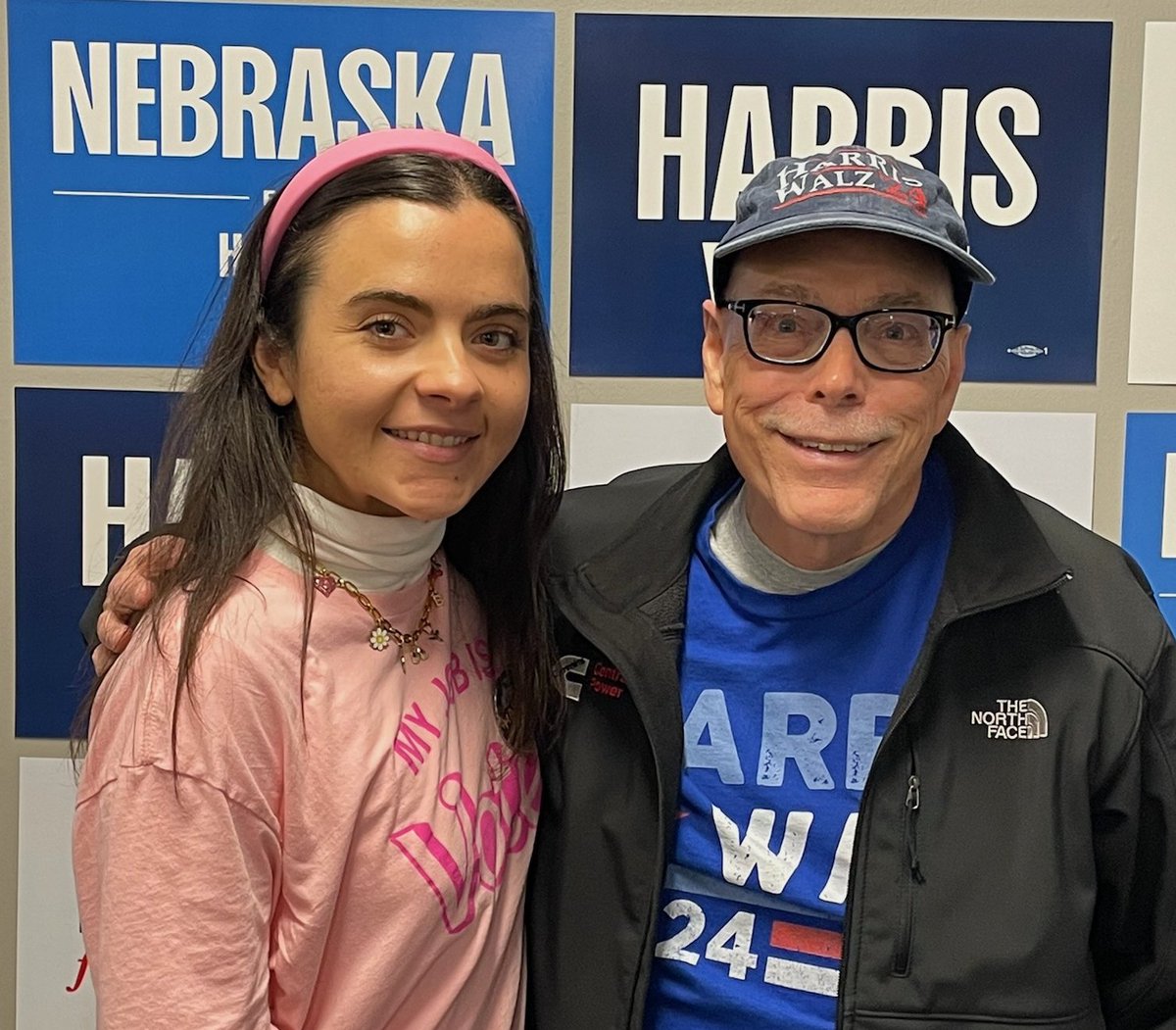 KamalaforNE's tweet photo. Volunteers are getting out the vote today to elect @KamalaHarris and @Tim_Walz! Vote first, then join them by sign up at https://t.co/rO1rLkQ3Nc https://t.co/DFDjei7KIi