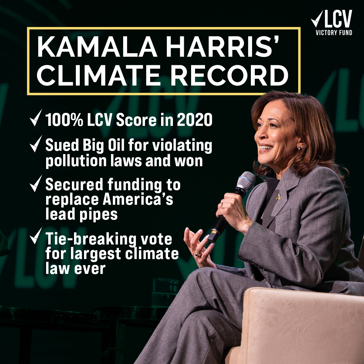 Kamala Harris is the climate champion our country — and our planet — deserves. 🌎 #ElectionDay