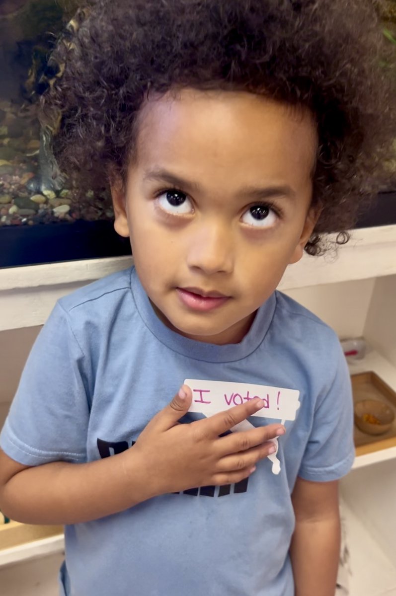 Primary students got an early lesson in #citizenship today by voting to select tomorrow's classroom snack!
#election #Vote2024 #vote #montessori