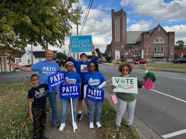 pattiminter4ky's tweet photo. The work isn’t over yet! Less than three hours till the polls close, we’re still in campaign mode. If you haven’t voted yet, make sure you get in line by 6! https://t.co/GP5zkhyzHQ