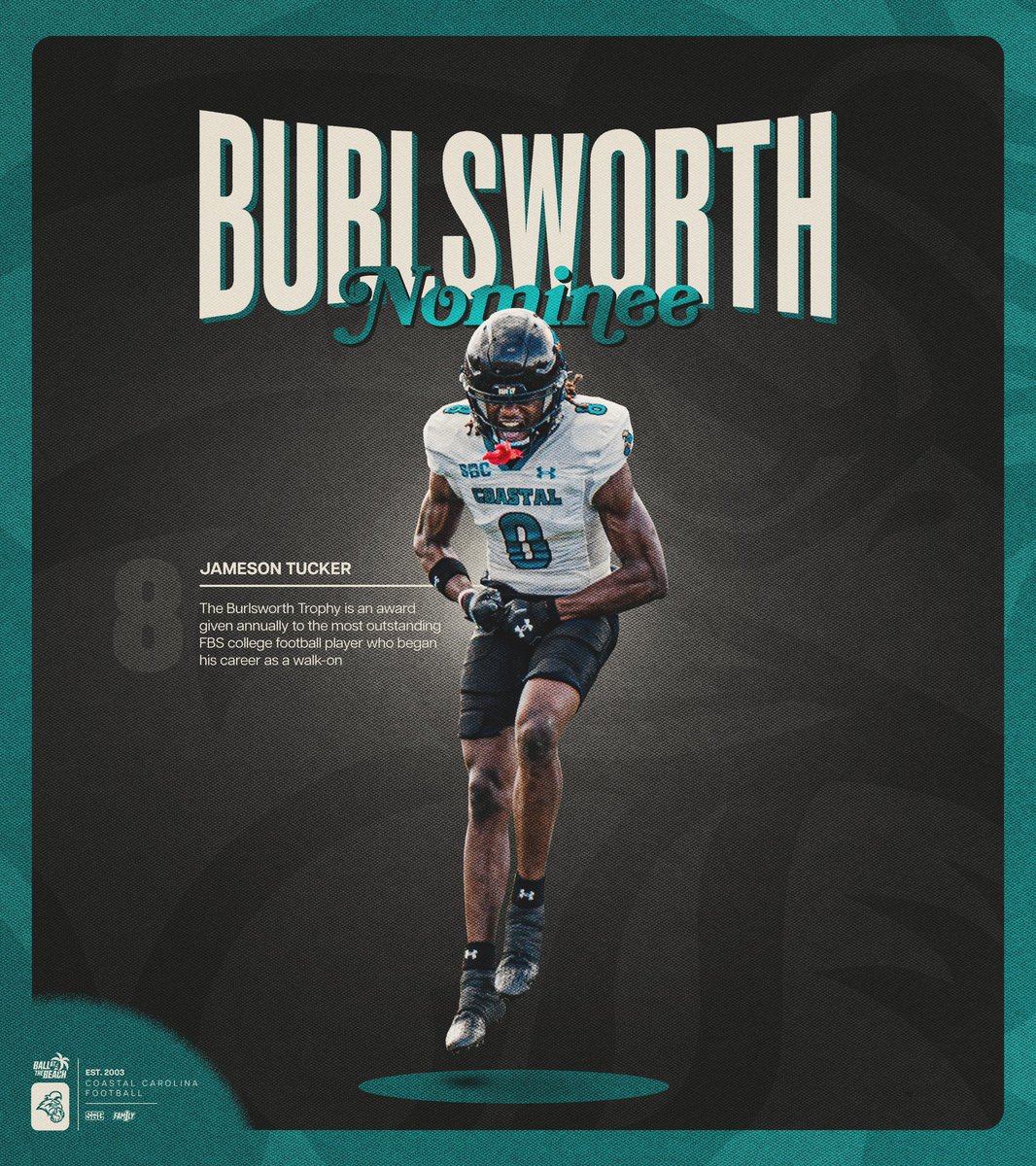 Coastal Football (@coastalfootball) on Twitter photo Walk-On ➡️ Team Captain
Nobody more deserving <a href="/JamesonTucker4/">Jameson Tucker</a>
#TEALNATION | #FAM1LY | #BALLATTHEBEACH Walk-On ➡️ Team Captain
Nobody more deserving <a href="/JamesonTucker4/">Jameson Tucker</a>
#TEALNATION | #FAM1LY | #BALLATTHEBEACH