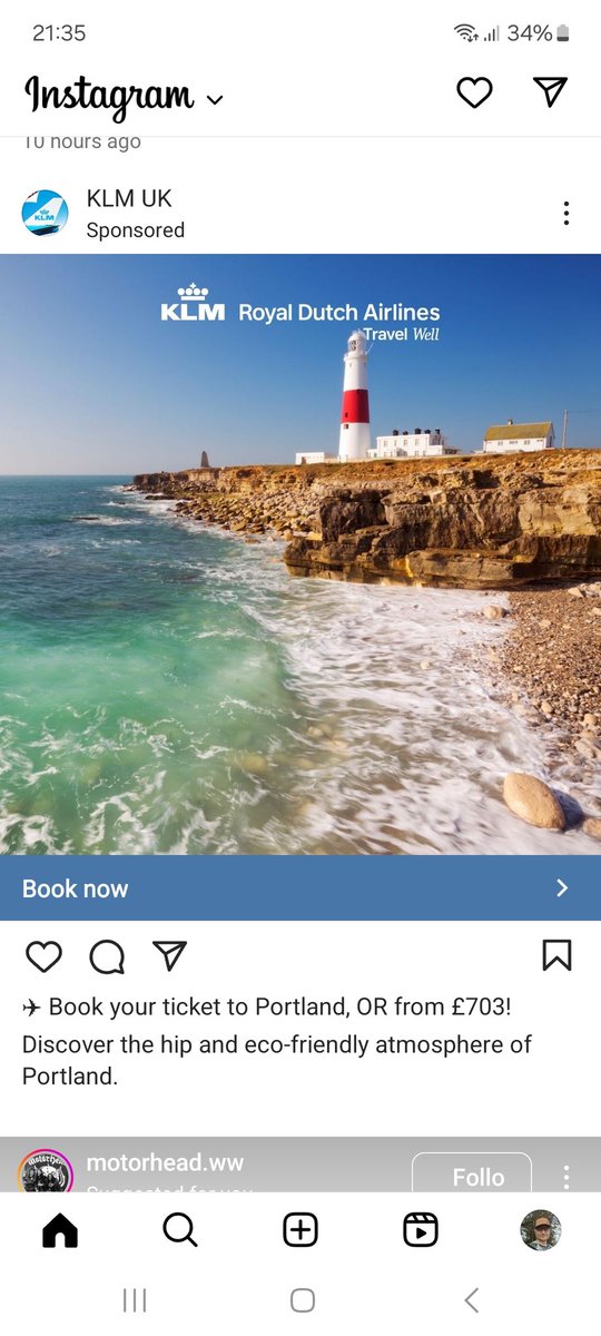 Martynnorris's tweet photo. Do you think KLM ment Portland, Oregon rather than Portland, Dorset? https://t.co/lSvmIUVaUf
