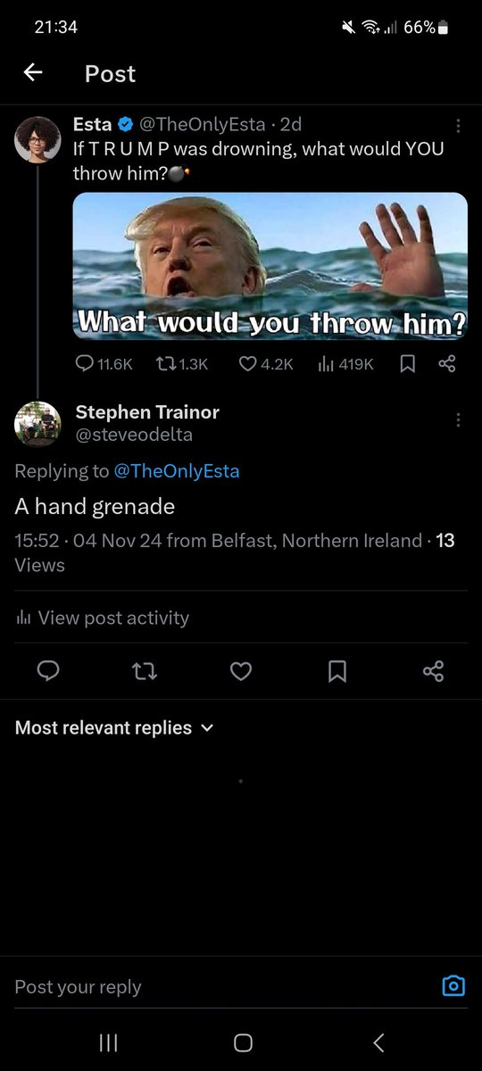 steveodelta's tweet photo. @EamonnMac49 @Geemc90 Not sure. Probably needs subscriber's although I thought he may have barred me for this post yesterday lol https://t.co/faFG04urzO