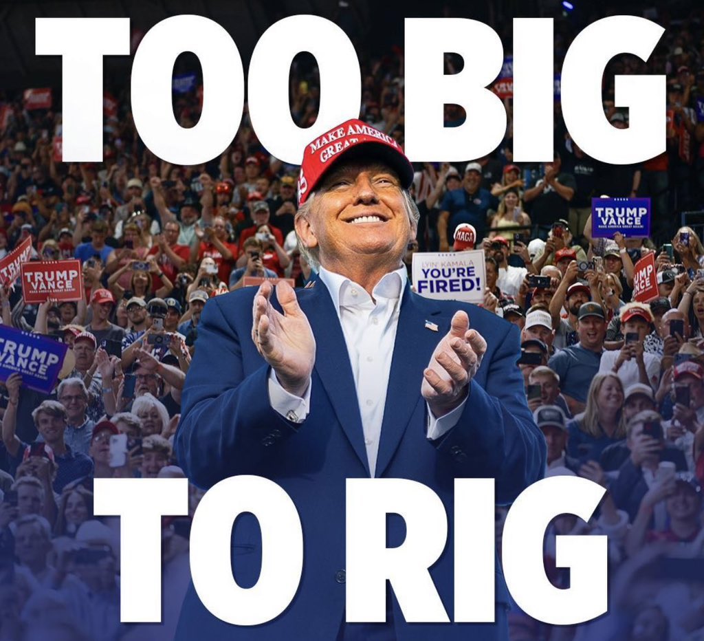 LangmanVince's tweet photo. @BarackObama You're not going to be able to come up with enough phony ballots this time around scumbag 
Too Big to Rig! https://t.co/FCukV8cIOZ