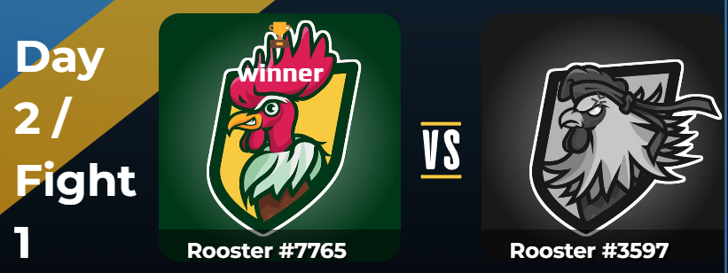 Hi Roosters! 🐓

Fights are intense!! Did you check your Roosters results? 

Exclusively on game.roosters-nft.com/en/agenda

#NFT #NFTGaming