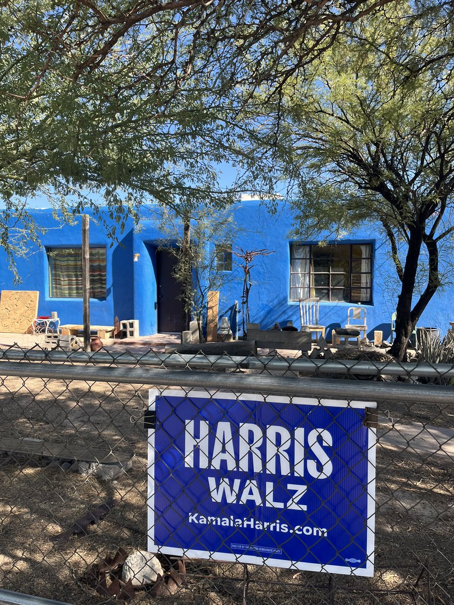 ericas's tweet photo. Out on the doors again in Tucson to get voters to the polls for @KamalaHarris @Tim_Walz @RubenGallego before polls close at 7!💥 https://t.co/m6x1mSey33