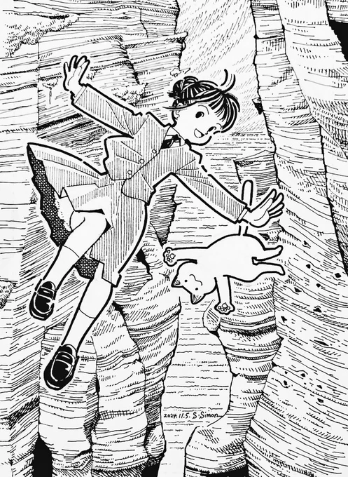 おはようございます☀朝の再掲のお時間です。
「崖」
そのまんまなタイトルです😅飛翔、とかの方が良かったかしらん。
#これを見たやつは飛んでる画像を挙げろ

とりあえず本日も良い1日を! 