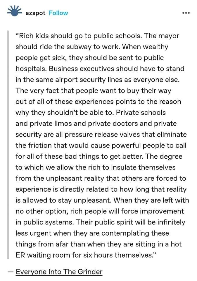 Finland more or less eliminated private schooling, and they've led the world on most educational metrics.